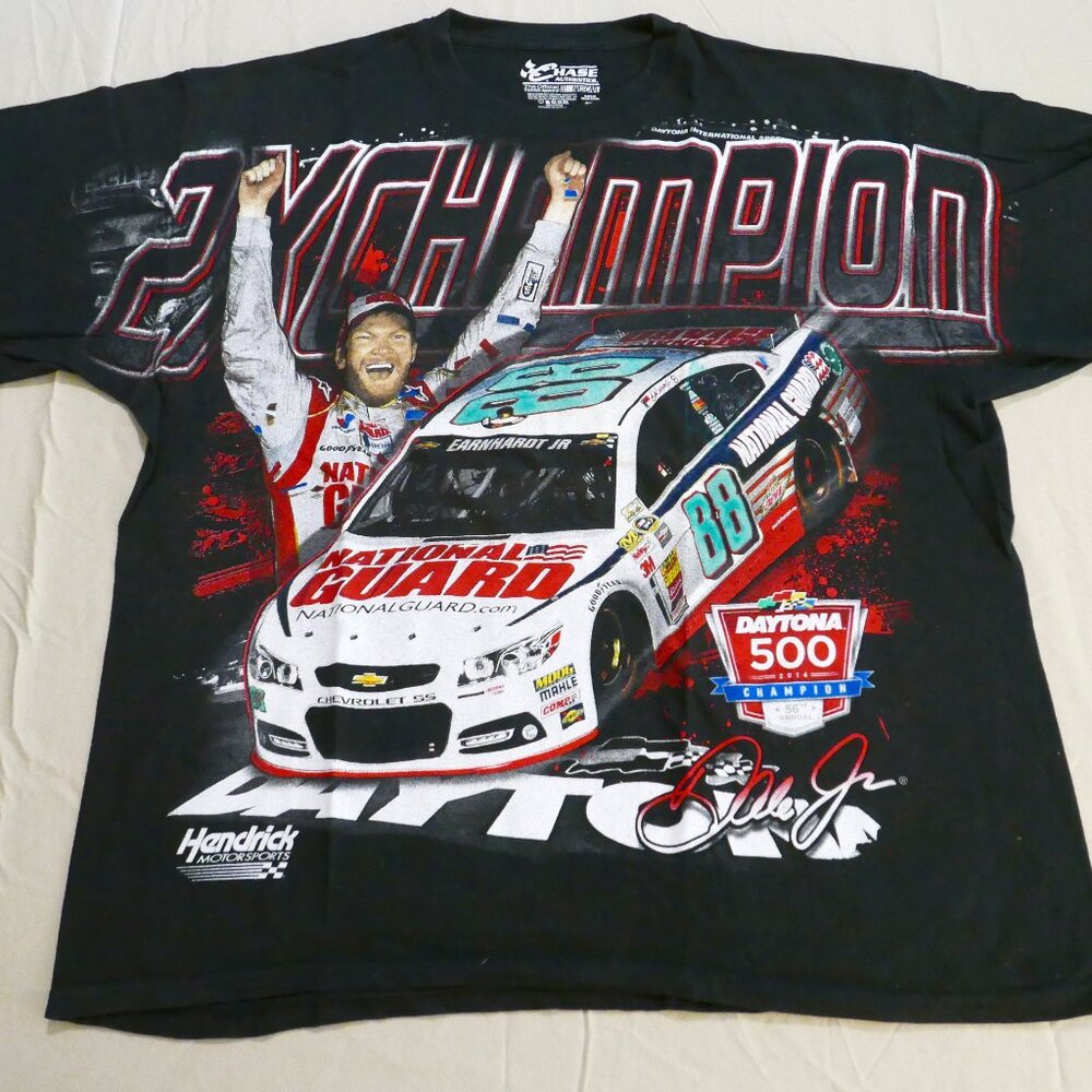 2014 Dale Earnhardt Jr, Daytona 500 Champion X-Large T-Shirt and Hat Bundle